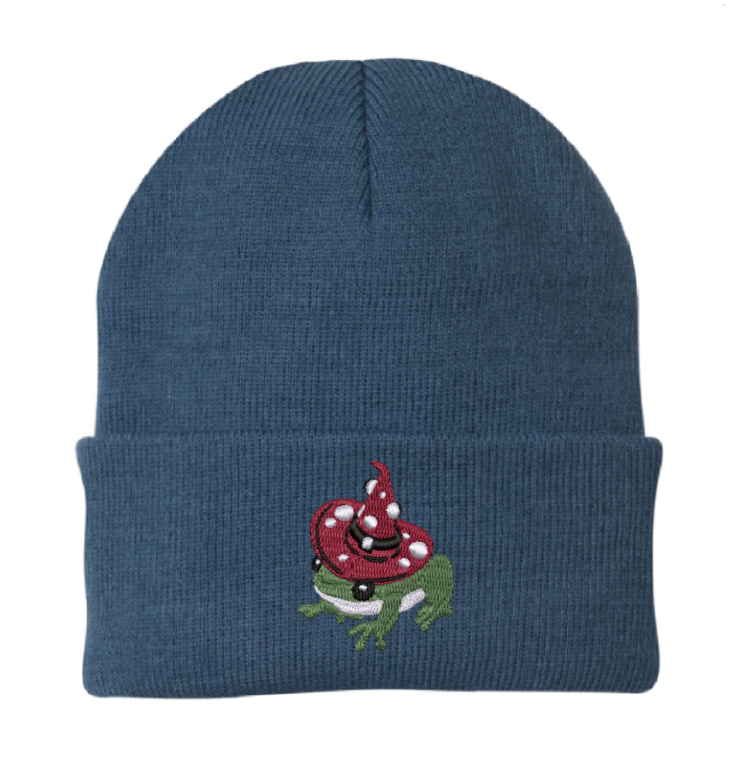 Witchy Toad Embroidered Beanie