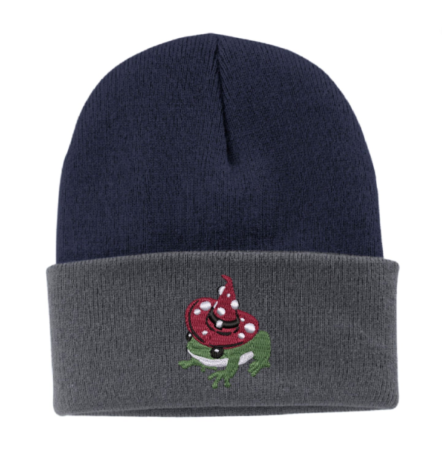 Witchy Toad Embroidered Beanie