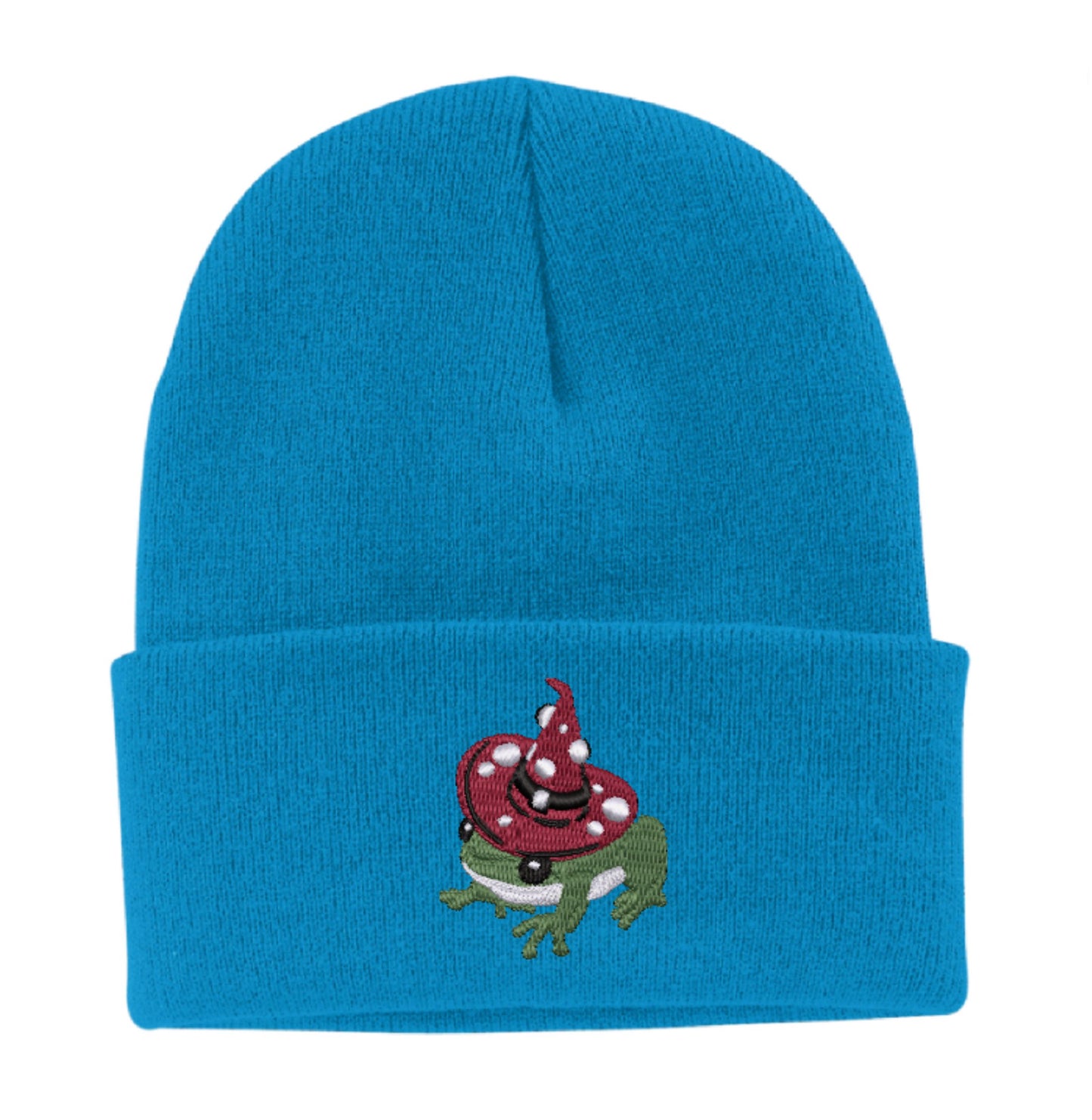 Witchy Toad Embroidered Beanie