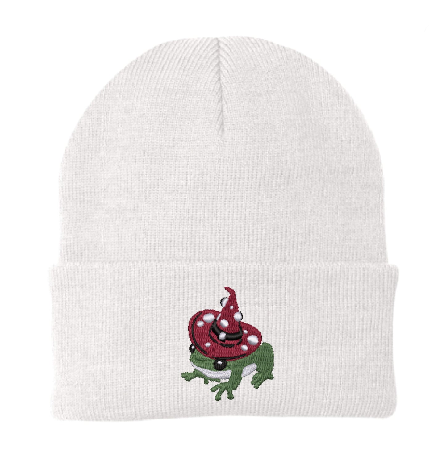 Witchy Toad Embroidered Beanie